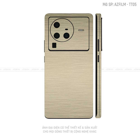Dán Skin Vivo X Series Vân Titan Xước Vàng | TT05