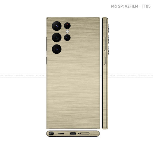 Dán Skin Galaxy S22 Series Vân Titan Xước Vàng | TT05