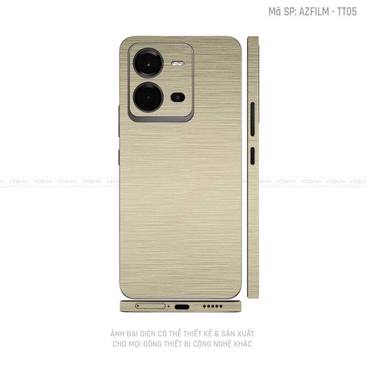 Dán Skin Vivo V Series Vân Titan Xước Vàng | TT05