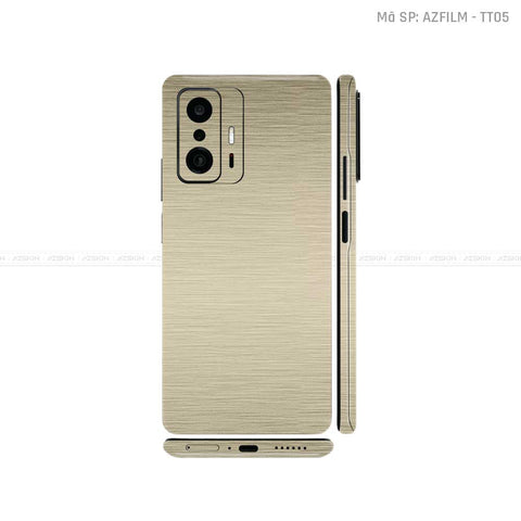 Dán Skin Xiaomi 11 Series Màu Vàng Đồng Xước | TT05