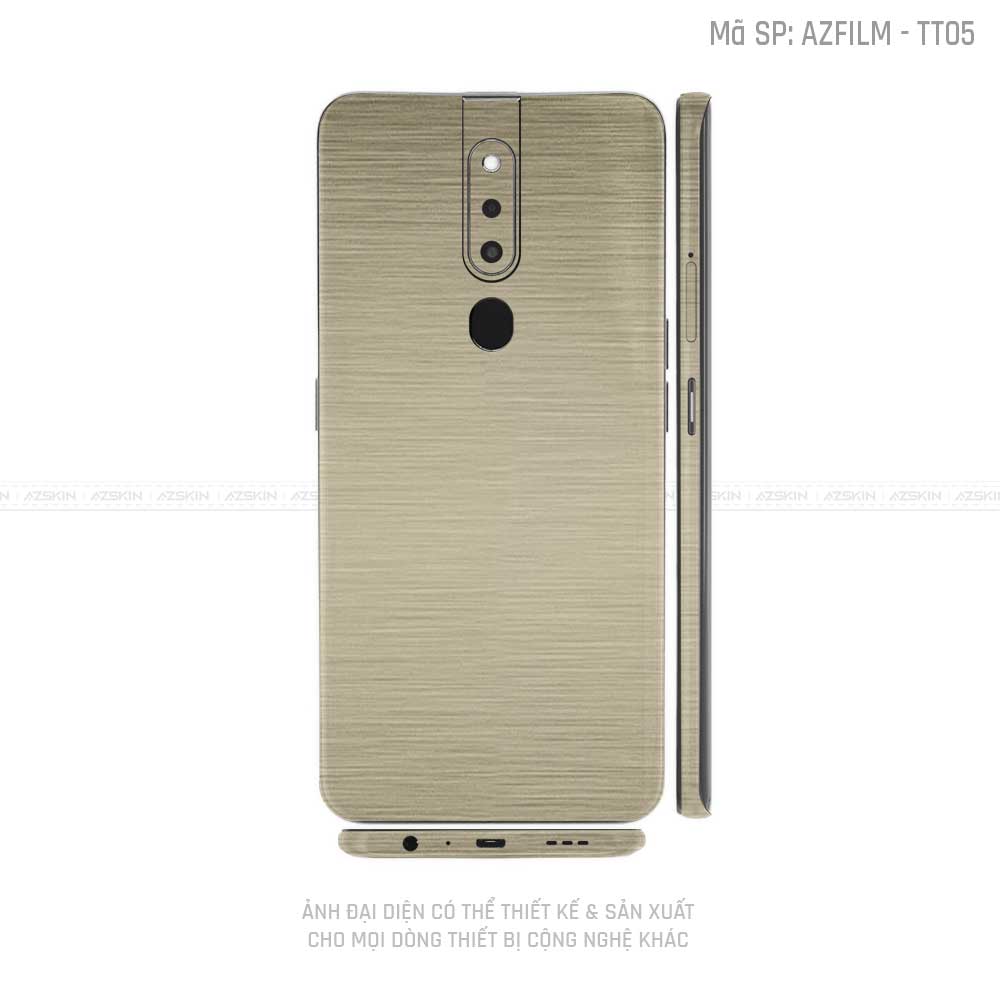 Miếng Dán Skin Điện Thoại OPPO F Series Vân Titan Xước Vàng | TT05
