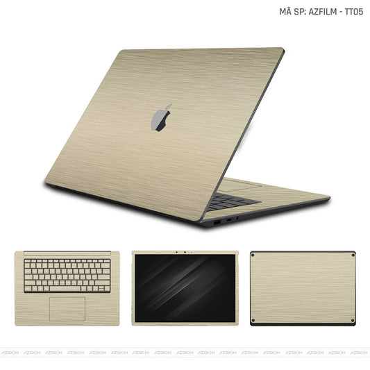 Dán Skin Macbook Vân Titan Xước Vàng Sampanh | AZFILM-TT05