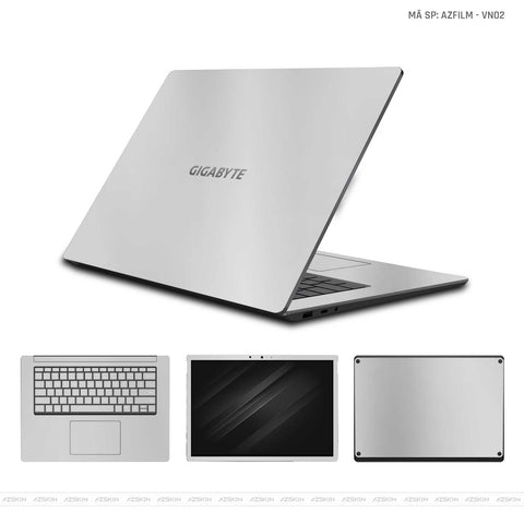 Dán Skin Laptop Gigabyte Vinyl Series Màu Bạc | VN02