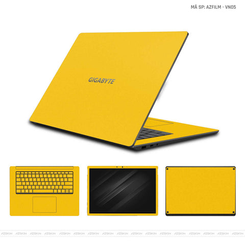 Dán Skin Laptop Gigabyte Vinyl Series Màu Vàng | VN05