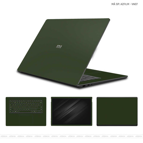 Dán Skin Laptop Xiaomi Vinyl Series Màu Xanh Rêu | VN07