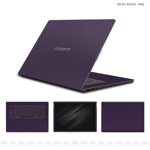 Dán Skin Laptop Gigabyte Vinyl Series Màu TÍm | VN12