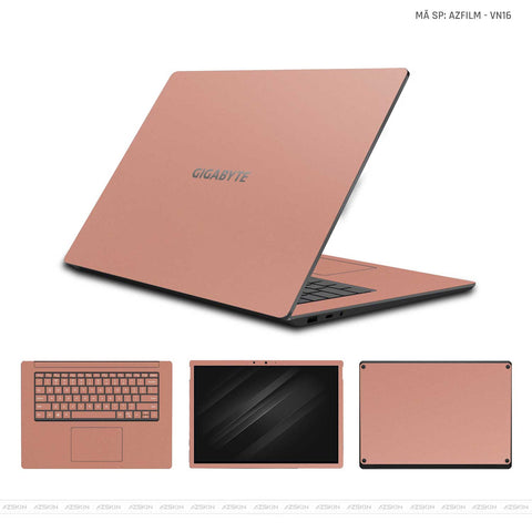 Dán Skin Laptop Gigabyte Vinyl Series Màu Vàng Hồng | VN16