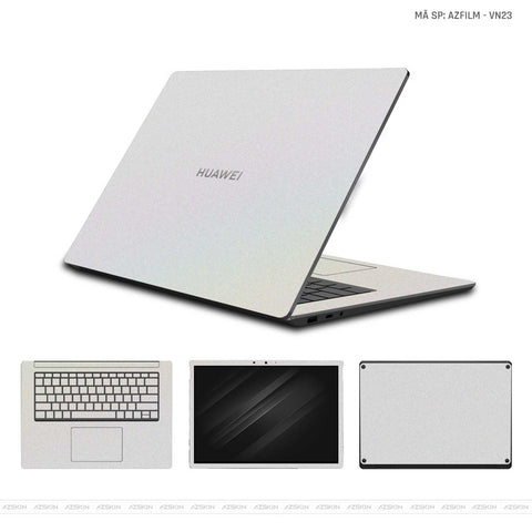 Dán Skin Laptop Huawei Vinyl Series Màu Trắng Nhũ Kim Tuyến | VN23