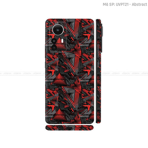 Dán Skin Xiaomi 12 Series Vân Nổi Chủ Đề Abstract 01 | UVPT21