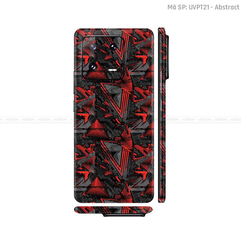 Dán Skin Xiaomi 13 Series Vân Nổi Họa Tiết Abstract 01 | UVPT21