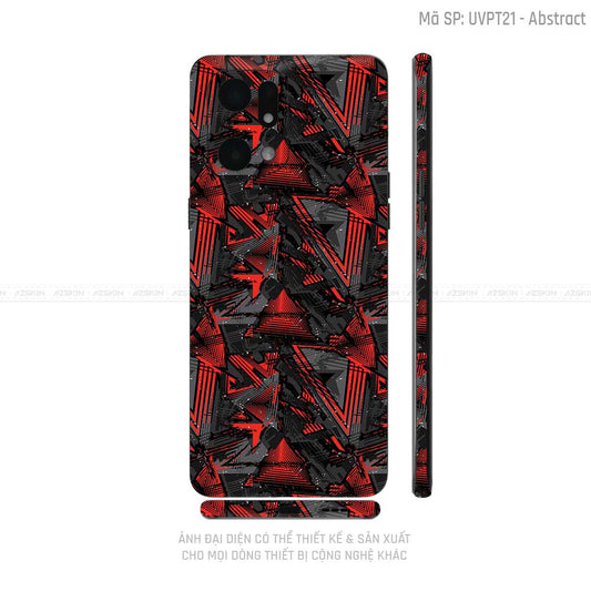 Miếng Dán Skin Điện Thoại OPPO Find X Series Vân Nổi Abstract 01 | UVPT21