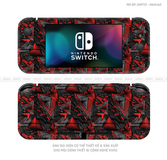 Dán Skin Máy Chơi Game Nintendo Switch Vân Abstract 01 | UVPT21