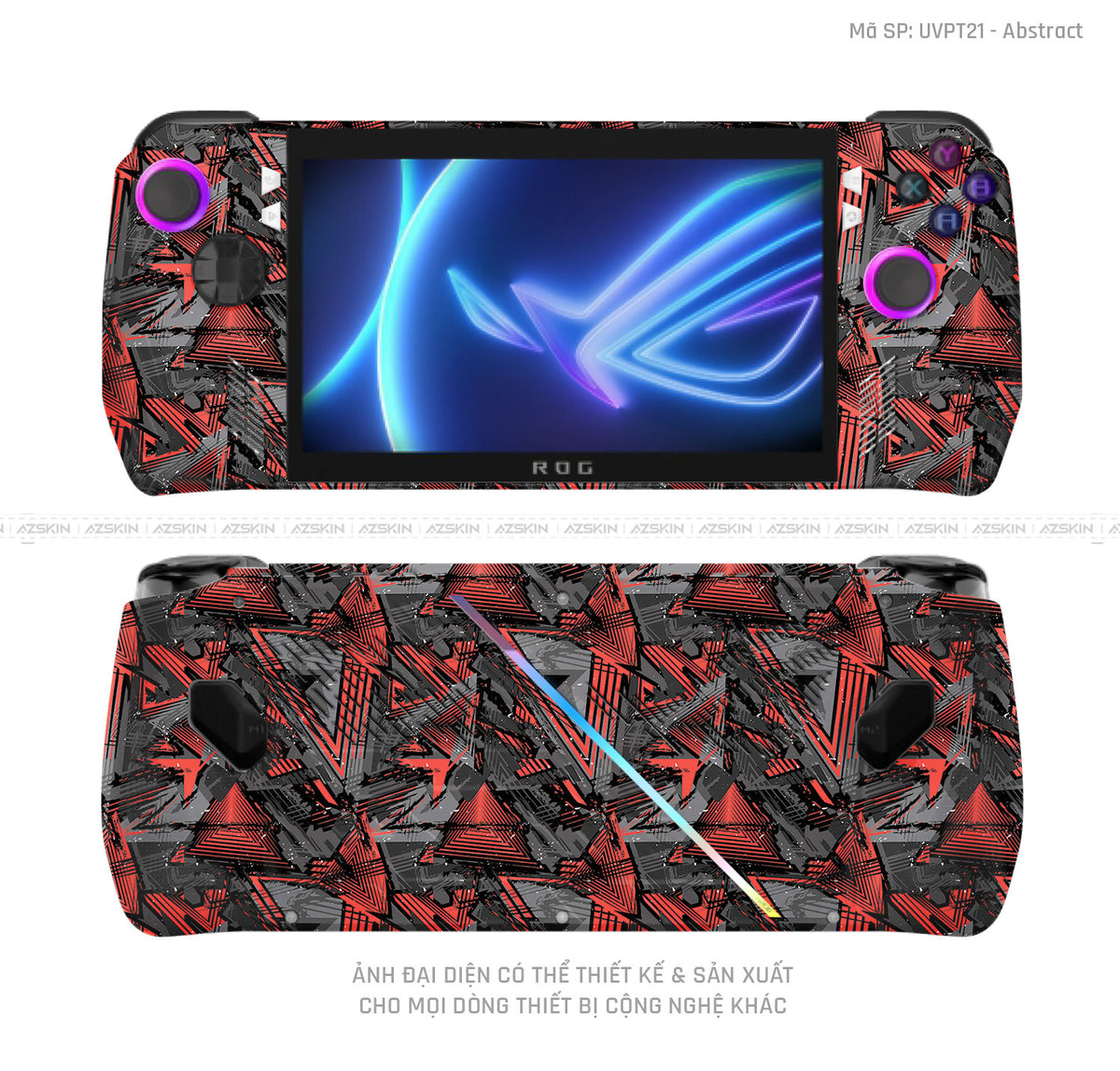 Dán Skin Máy Chơi Game Asus ROG Vân Abstract 01 | UVPT21