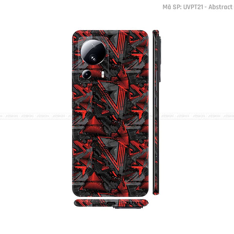 Dán Skin Xiaomi 13 Series Vân Nổi Họa Tiết Abstract 01 | UVPT21