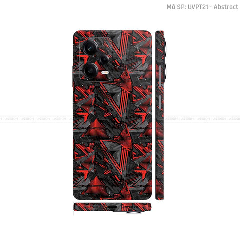 Dán Skin Xiaomi Redmi Note 12 Series Vân Nổi Abstract 01 | UVPT21
