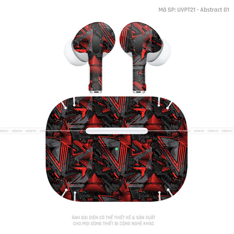 Dán Skin Tai Nghe Airpod 3 Vân Nổi  Abstract 01 | UVPT21