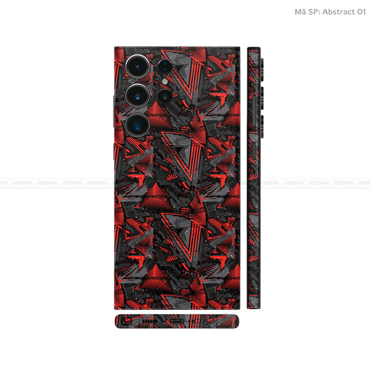 Dán Skin Samsung Galaxy S24 Series Vân Nổi Abstract 01 | UVPT21