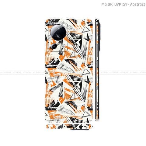 Dán Skin Xiaomi 13 Series Vân Nổi Họa Tiết Abstract 02 | UVPT21