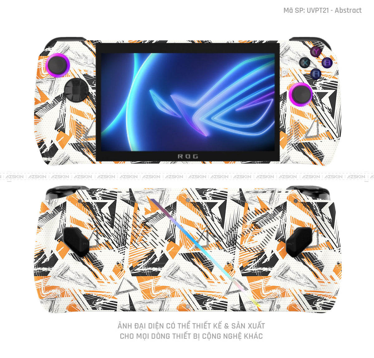 Dán Skin Máy Chơi Game Asus ROG Vân Abstract 02 | UVPT21