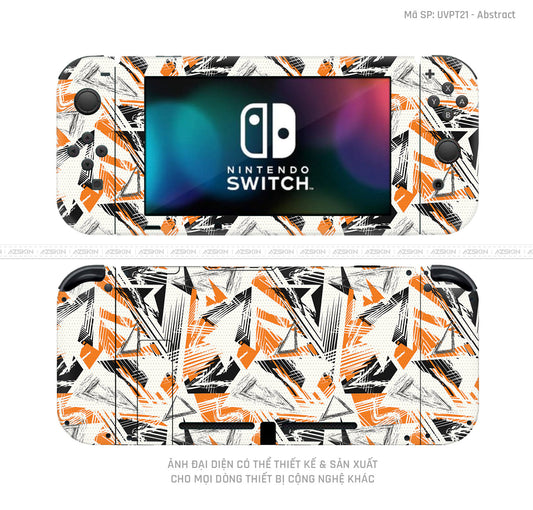 Dán Skin Máy Chơi Game Nintendo Switch Vân Abstract 02 | UVPT21