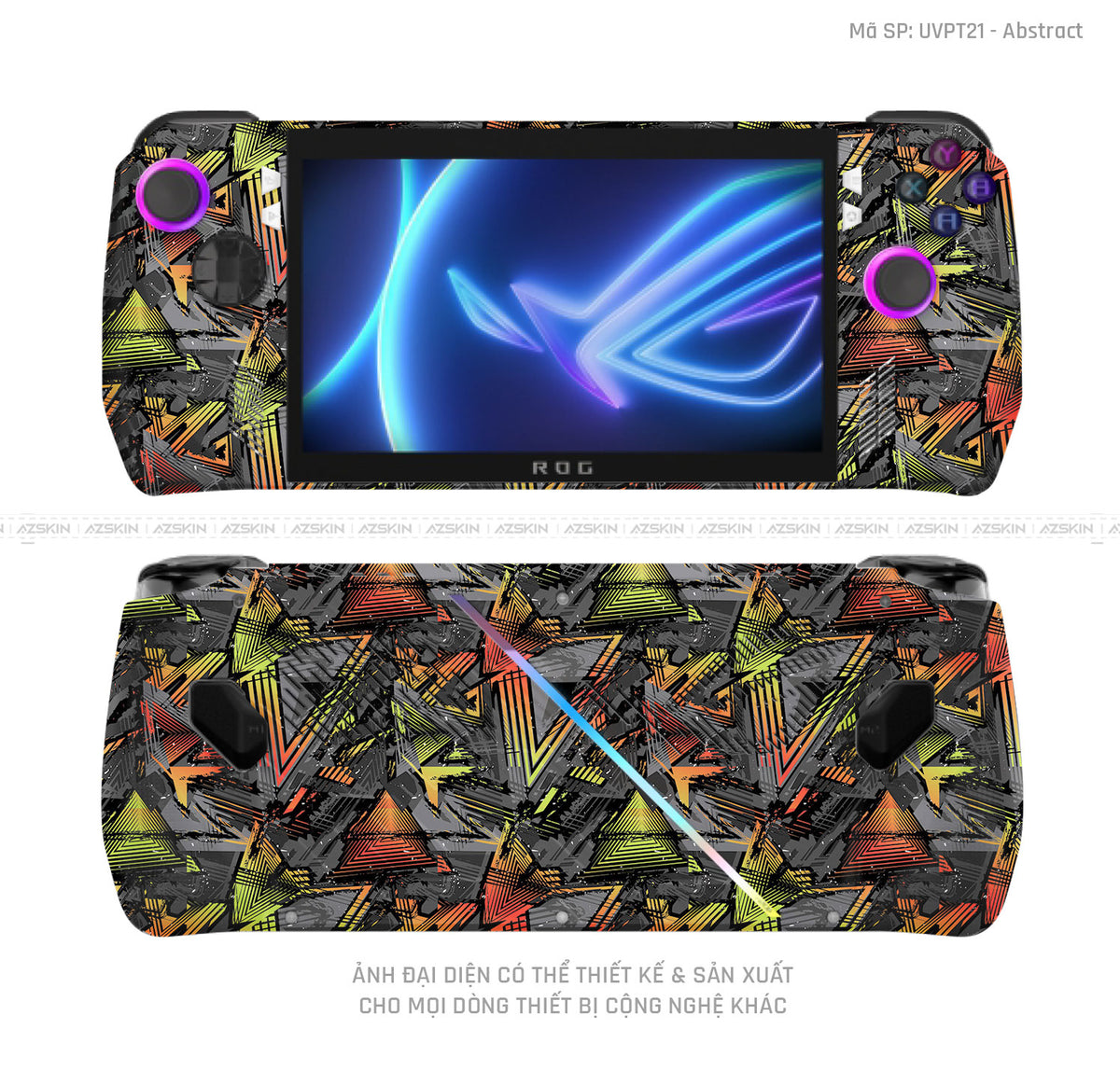 Dán Skin Máy Chơi Game Asus ROG Vân Abstract 03 | UVPT21