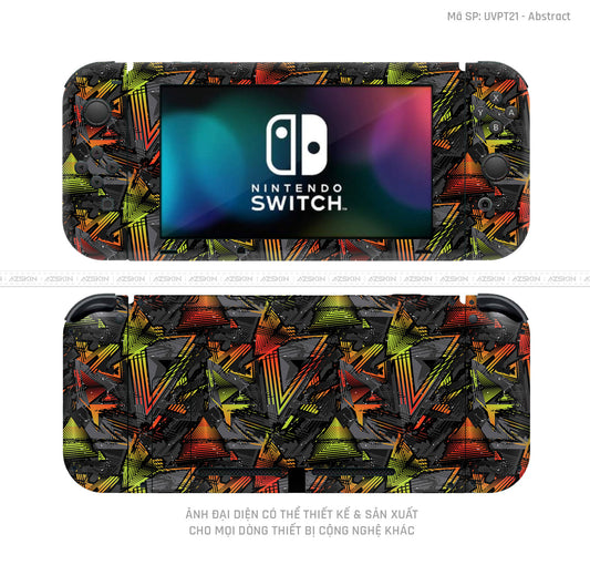Dán Skin Máy Chơi Game Nintendo Switch Vân Abstract 03 | UVPT21