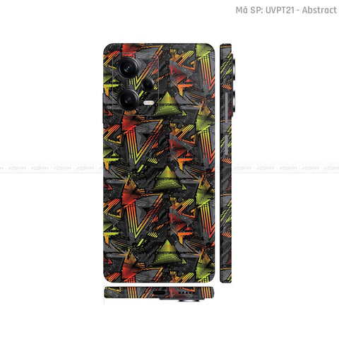Dán Skin Xiaomi Redmi Note 12 Series Vân Nổi Abstract 03 | UVPT21