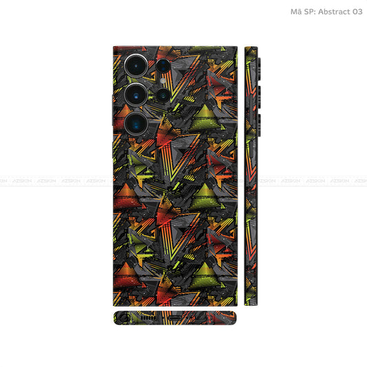 Dán Skin Samsung Galaxy S24 Series Vân Nổi Abstract 03 | UVPT21