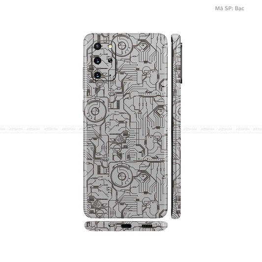 Dán Skin Galaxy S20 Series Vân Vi Mạch 2023 Bạc | UVPT14