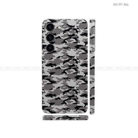 Dán Skin Galaxy S23 Series Vân Nổi Camo Urban Bạc | UVPT08