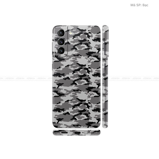 Dán Skin Galaxy S21 Series Vân Camo Urban Bạc | UVPT08