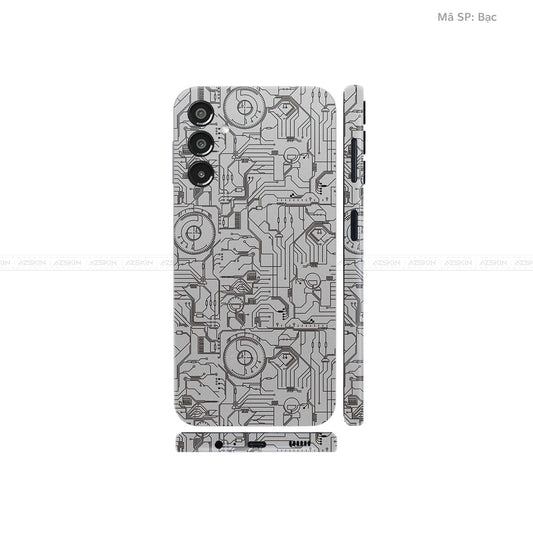 Dán Skin Galaxy A Series Vân Vi Mạch 2023 Bạc | UVPT14