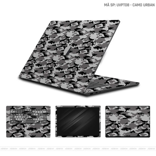 Dán Skin Macbook Vân Nổi Camo Urban Bạc | UVPT08