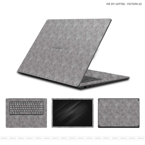 Dán Skin Laptop Gigabyte Vân Nổi Pattern AZ | UVPT06