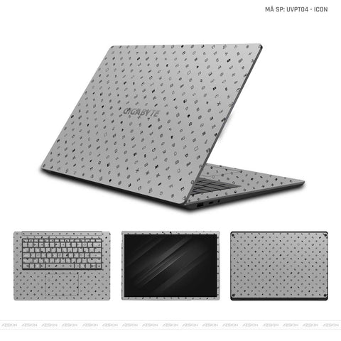 Dán Skin Laptop Gigabyte Vân Nổi ICON | UVPT04