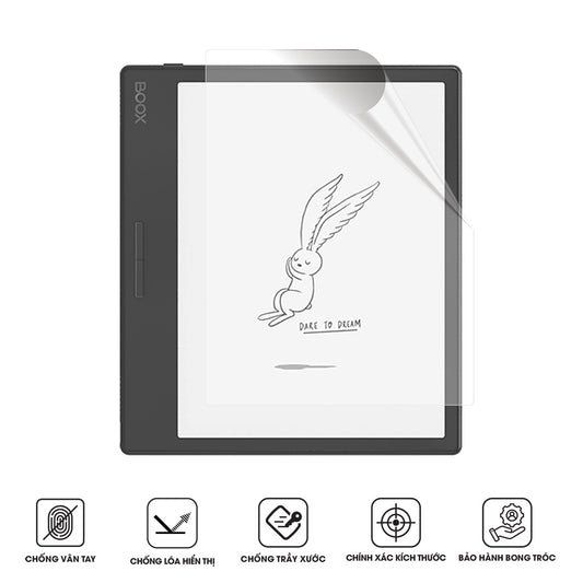 Miếng dán màn hình máy đọc sách BOOX chất liệu PET HD chống xước