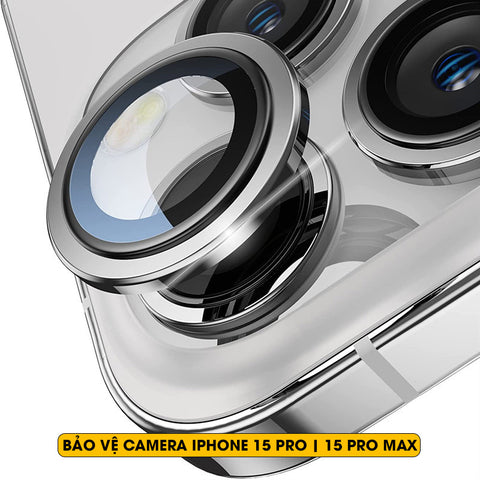 Ốp Bảo Vệ Camera IPhone 15 Pro | 15 Pro Max Cao Cấp