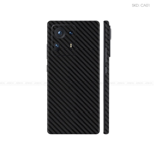 Dán Skin Điện Thoại Xiaomi Mi Mix Series Màu Đen Carbon | CA01
