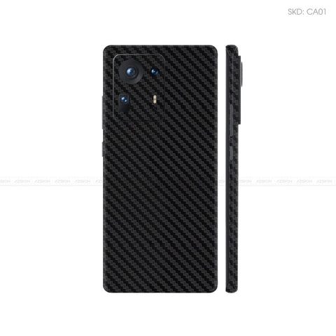 Dán Skin Điện Thoại Xiaomi Mi Mix Series Màu Đen Carbon | CA01