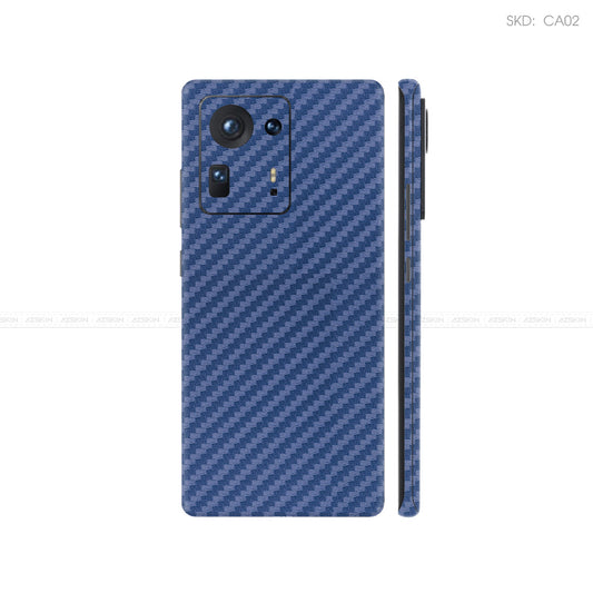 Dán Skin Điện Thoại Xiaomi Mi Mix Series Màu Xanh Carbon | CA02