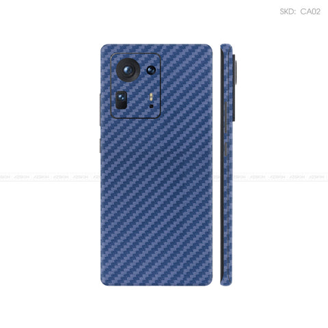 Dán Skin Điện Thoại Xiaomi Mi Mix Series Màu Xanh Carbon | CA02