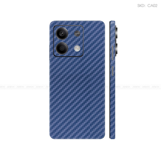 Dán Skin Điện Thoại Xiaomi Redmi 13 Series Màu Xanh Carbon | CA02