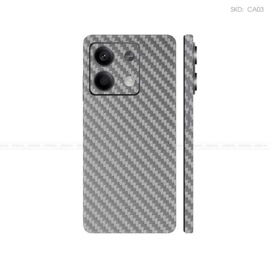 Dán Skin Điện Thoại Xiaomi Redmi 13 Series Màu Xám Carbon | CA03