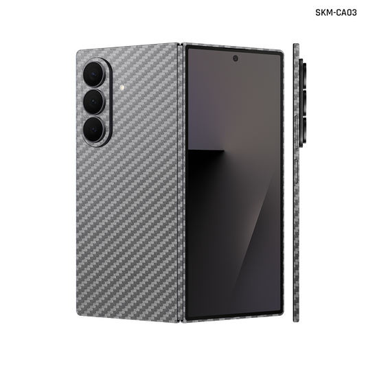Dán Skin Galaxy Z Fold 7 Vân Carbon Xám | CA03