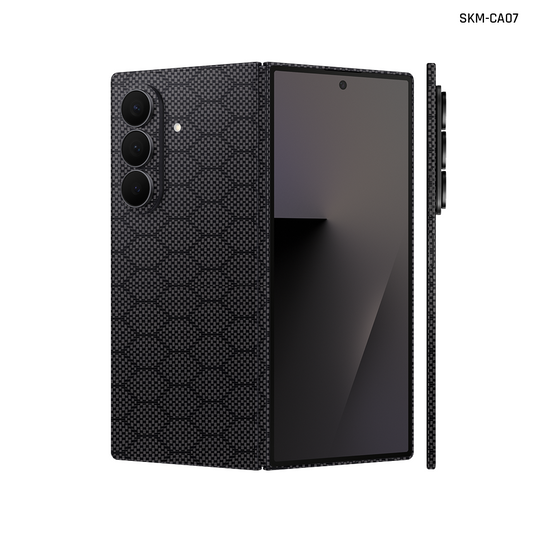 Dán Skin Galaxy Z Fold 7 Vân Carbon Fiber Đen | SKM-CA07