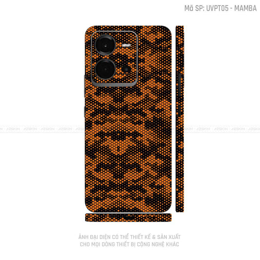 Dán Skin Vivo V Series Vân Mamba Cam | UVPT05
