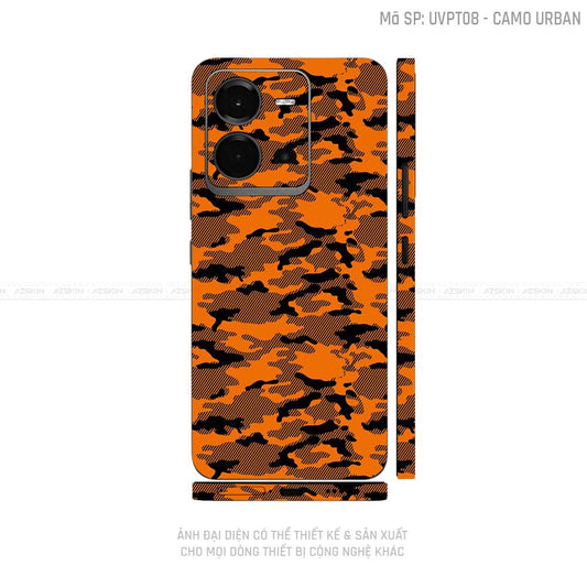 Dán Skin Vivo V Series Vân Camo Urban Cam | UVPT08