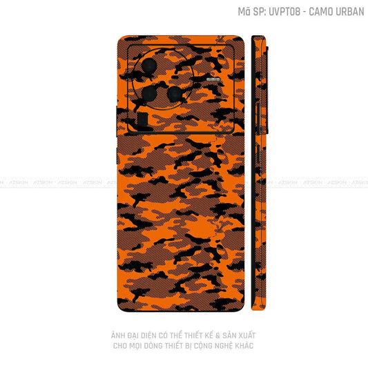 Dán Skin Vivo X Series Vân Camo Urban Cam | UVPT08