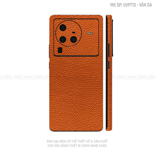 Dán Skin Vivo X Series Vân Da Cam | UVPT13