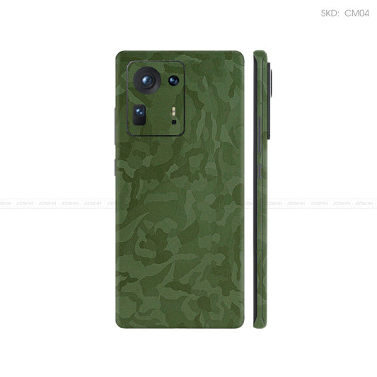 Dán Skin Điện Thoại Xiaomi Mi Mix Series Màu Xanh Camo | CM04